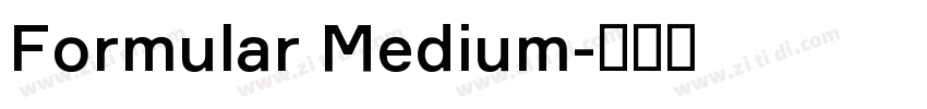 Formular Medium字体转换